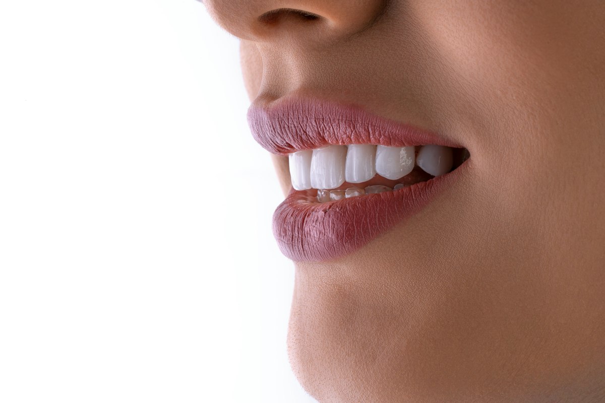 Close-up of a bright, natural smile